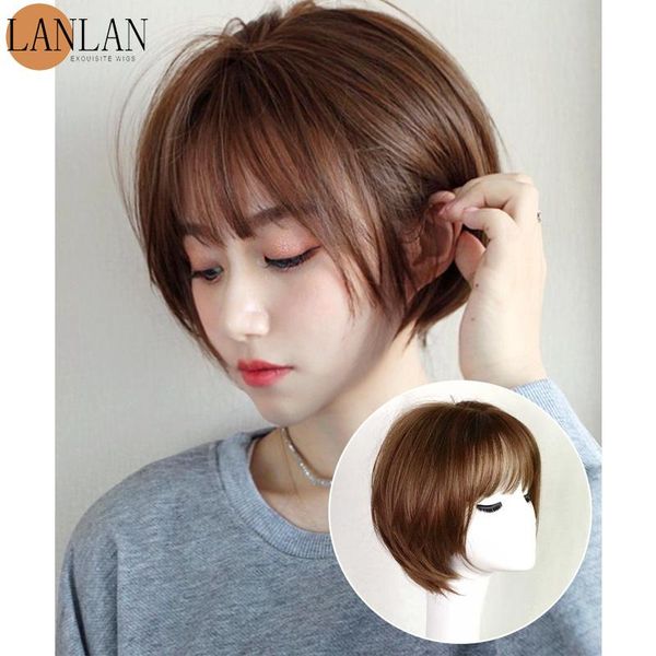 synthetic wigs lanlan wig female short hair korean net red temperament bob handsome fashion face repair natural lifelike, Black
synthetic wigs lanlan wig female short hair korean net red temperament bob handsome fashion face repair natural lifelike, Black