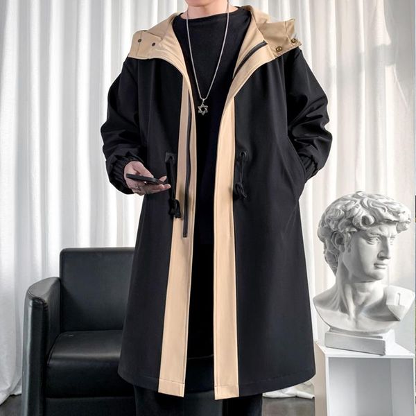 men's trench coats autumn and winter fake two-piece windbreaker mid-length trendy brand dark loose over-the-knee coat youth color match, Tan;black
men's trench coats autumn and winter fake two-piece windbreaker mid-length trendy brand dark loose over-the-knee coat youth color match, Tan;black