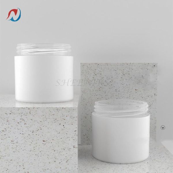 3-45pcs 50g 50ml frosted white plastic empty double layer makeup cosmetic cream jar with silver rim for makeup
3-45pcs 50g 50ml frosted white plastic empty double layer makeup cosmetic cream jar with silver rim for makeup