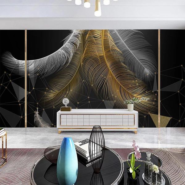 wallpapers custom mural wallpaper modern 3d golden feather geometry fresco living room tv sofa bedroom luxury self-adhesive wall sticker
wallpapers custom mural wallpaper modern 3d golden feather geometry fresco living room tv sofa bedroom luxury self-adhesive wall sticker