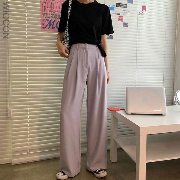women's pants & capris 2021 summer purple wide leg thin high waist elegant long work casual loose trousers female plus size, Black;white
women's pants & capris 2021 summer purple wide leg thin high waist elegant long work casual loose trousers female plus size, Black;white