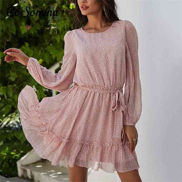cosomina floral print ruffled summer dress women elegant long sleeve sashes female chiffon dress bohemian spring short dress, Black;gray
cosomina floral print ruffled summer dress women elegant long sleeve sashes female chiffon dress bohemian spring short dress, Black;gray