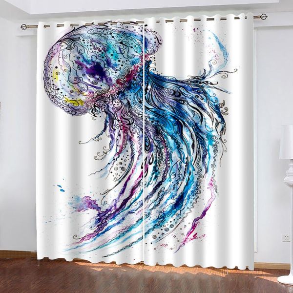 curtain & drapes home blackout decorative living room bedroom black silk cloth grommet curtains blue jellyfish pattern print
curtain & drapes home blackout decorative living room bedroom black silk cloth grommet curtains blue jellyfish pattern print