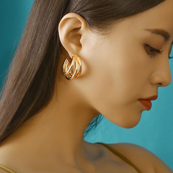 hoop & huggie fashion minimalist large circle earrings 202 trend geometric round big for women girl wedding party earring sets, Golden;silver
hoop & huggie fashion minimalist large circle earrings 202 trend geometric round big for women girl wedding party earring sets, Golden;silver