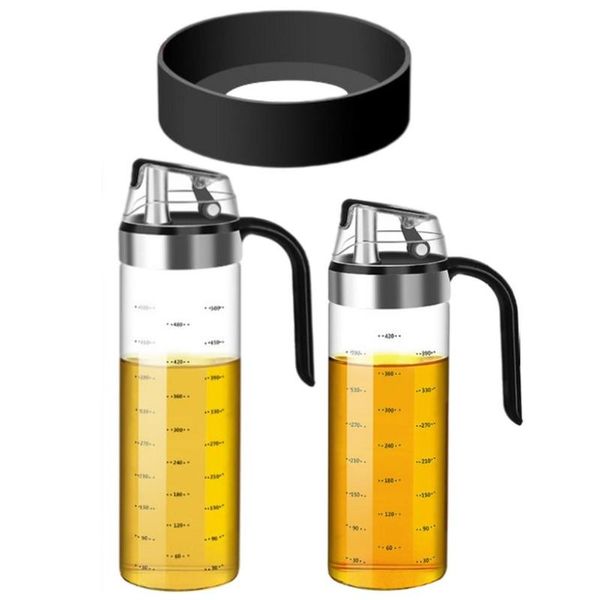 storage bottles & jars olive oil dispenser bottle auto flip glass leakproof non-drip condiment container cooking kitchen supplies
storage bottles & jars olive oil dispenser bottle auto flip glass leakproof non-drip condiment container cooking kitchen supplies