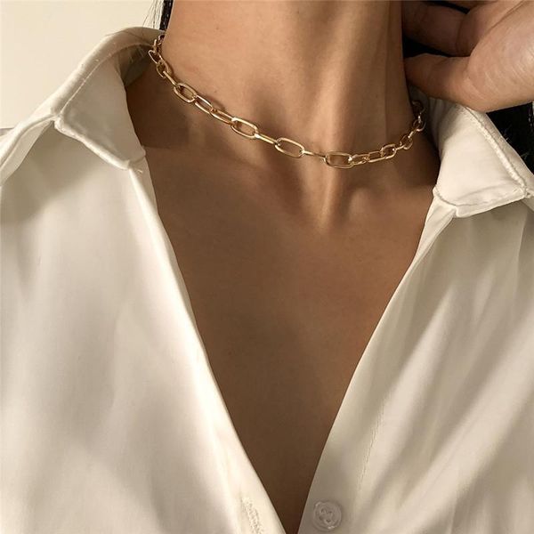 chains paper clip chain necklace women 2021 vintage simple gold color link choker for jewelry gift, Silver
chains paper clip chain necklace women 2021 vintage simple gold color link choker for jewelry gift, Silver