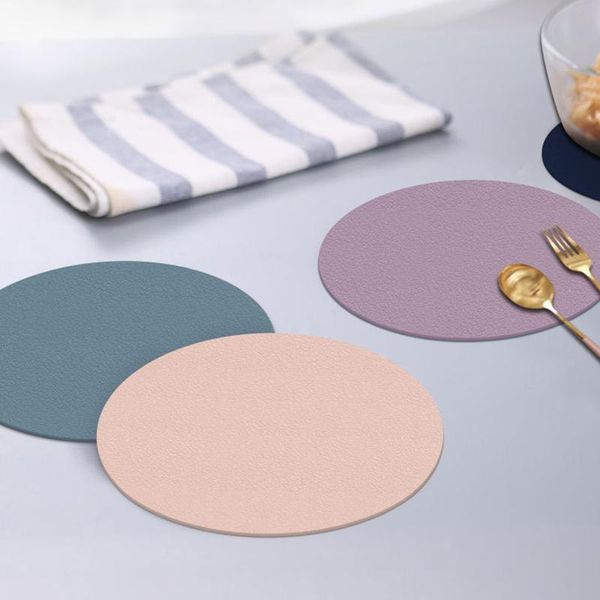 mats & pads pu leather drink coffee cup easy to clean placemats round tea pad table holder
mats & pads pu leather drink coffee cup easy to clean placemats round tea pad table holder