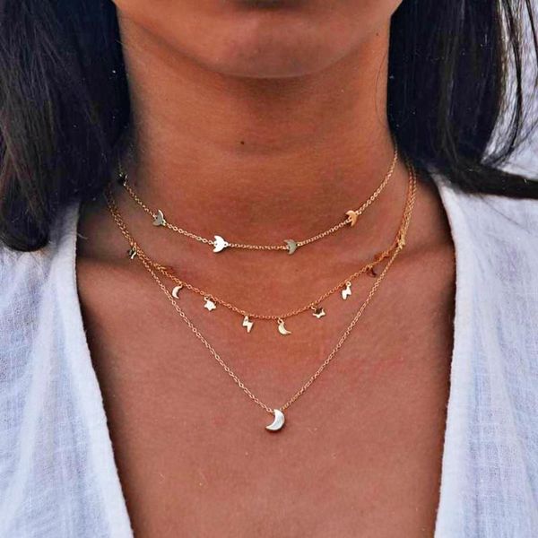 pendant necklaces fashion necklace women's bohemia crystal circular chain multi layer personality simple jewelery accessories, Silver
pendant necklaces fashion necklace women's bohemia crystal circular chain multi layer personality simple jewelery accessories, Silver