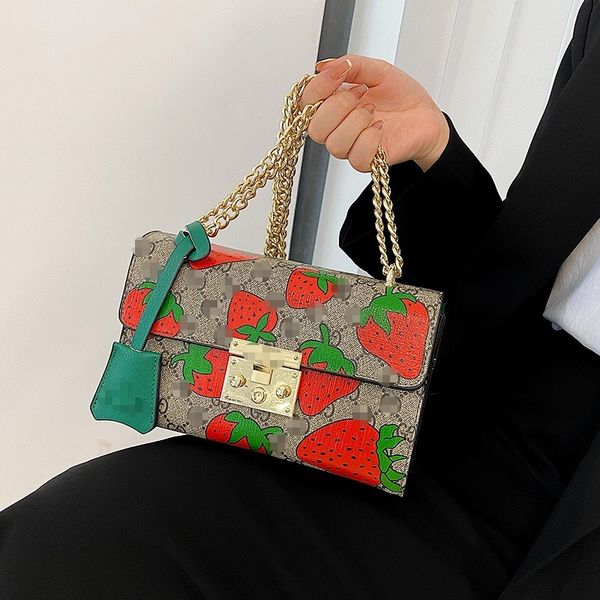 design women's bag 2021 new fashion one shoulder messenger bag ins net red texture strawberry pu handbag
design women's bag 2021 new fashion one shoulder messenger bag ins net red texture strawberry pu handbag
