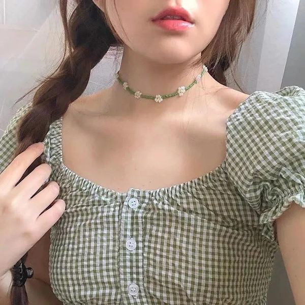 chokers summer beach bohemian color rice bead necklace women female wild flower small daisy beaded choker jewlery charms, Golden;silver
chokers summer beach bohemian color rice bead necklace women female wild flower small daisy beaded choker jewlery charms, Golden;silver