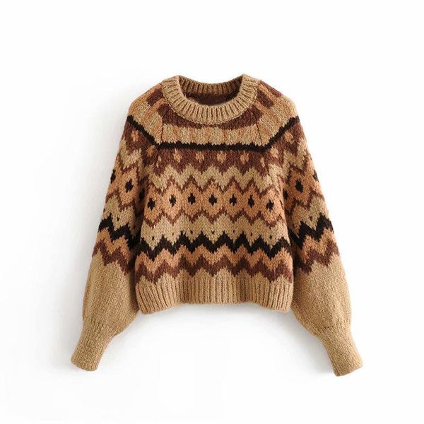 women's sweaters vintage women geometric pattern sweater 2021 knitted jumper pullover winter warm o neck lantern sleeve female knitwear, White;black
women's sweaters vintage women geometric pattern sweater 2021 knitted jumper pullover winter warm o neck lantern sleeve female knitwear, White;black
