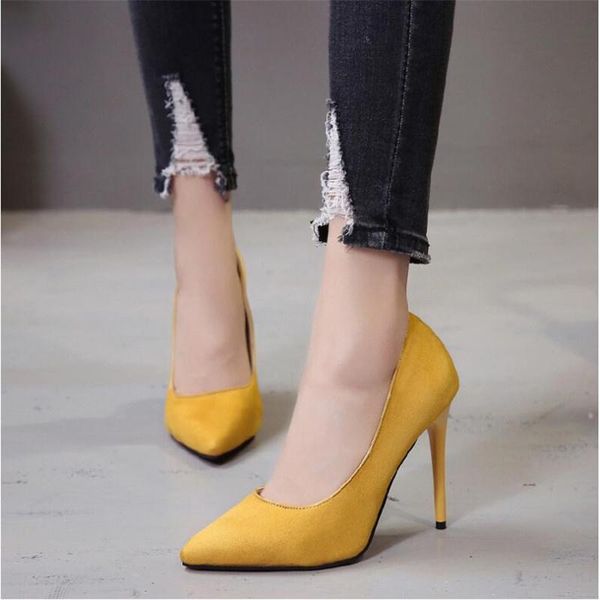 dress shoes ins women pumps flock slip on shallow wedding pointed toe high heels fashion party thin for ladies plus size 44, Black
dress shoes ins women pumps flock slip on shallow wedding pointed toe high heels fashion party thin for ladies plus size 44, Black