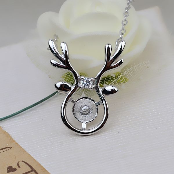 s925 silver antler elk christmas pendant necklace 7-9 pendant chain set diy jewelry accessories ti0de 2722
s925 silver antler elk christmas pendant necklace 7-9 pendant chain set diy jewelry accessories ti0de 2722
