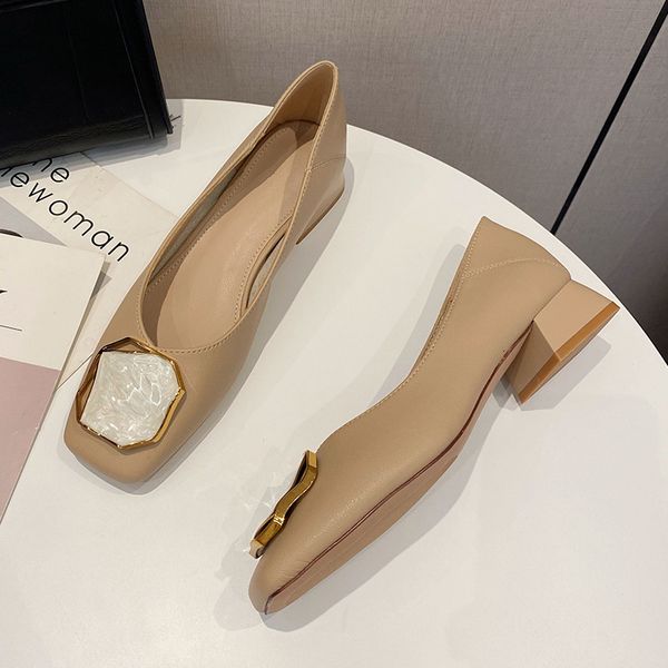 luxury dress shoes leather high heels 2021 summer and autumn korean lazy women's head temperament soft leather shallow mouth thick heel, Black
luxury dress shoes leather high heels 2021 summer and autumn korean lazy women's head temperament soft leather shallow mouth thick heel, Black
