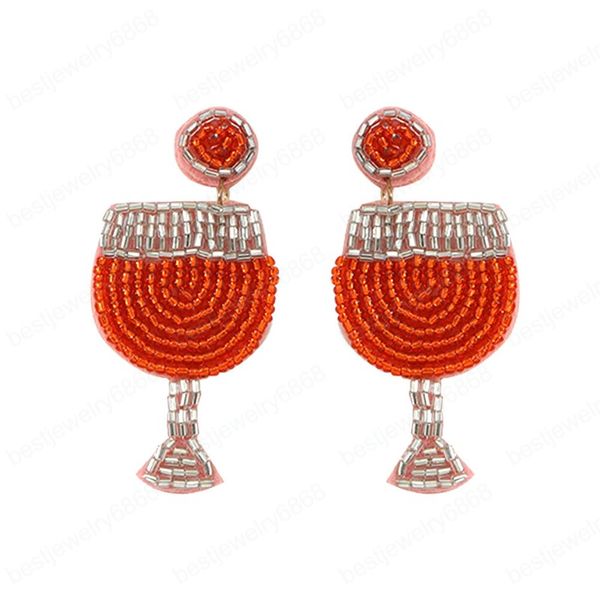 orange champagne cocktail earrings bohemian statement beaded earrings for women summer party beach travel jewelry trend, Silver
orange champagne cocktail earrings bohemian statement beaded earrings for women summer party beach travel jewelry trend, Silver