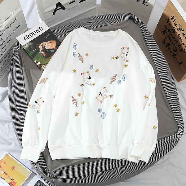 women's hoodies & sweatshirts autumn fashion thin sweatshirt women pullover harajuku embroidery geometry twinkling starry sky long slee, Black
women's hoodies & sweatshirts autumn fashion thin sweatshirt women pullover harajuku embroidery geometry twinkling starry sky long slee, Black