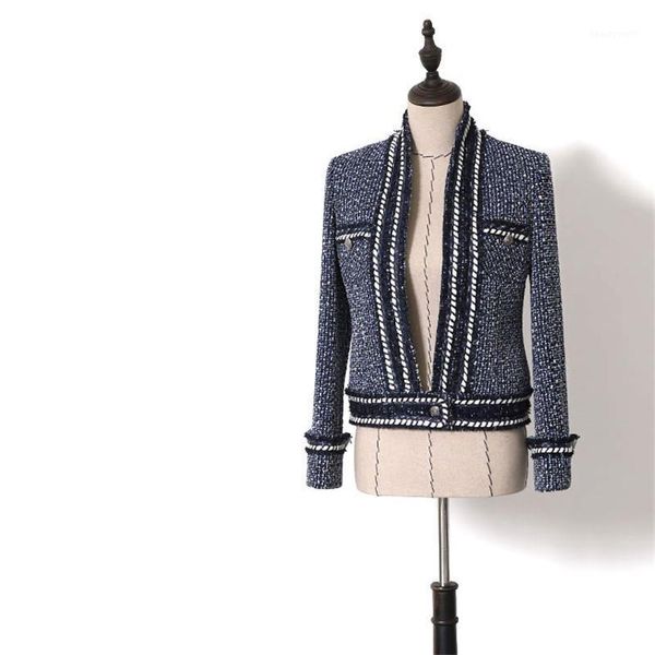 handmade luxury blazer suits for women fashion tweed v neck short blue blazers coat with sashes women's &, White;black
handmade luxury blazer suits for women fashion tweed v neck short blue blazers coat with sashes women's &, White;black