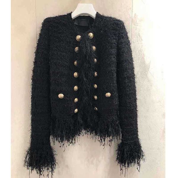 women's sweaters gold button woman's cardigan tassel double breasted tweed sweater winter black knit jacket 0kwz, White;black
women's sweaters gold button woman's cardigan tassel double breasted tweed sweater winter black knit jacket 0kwz, White;black
