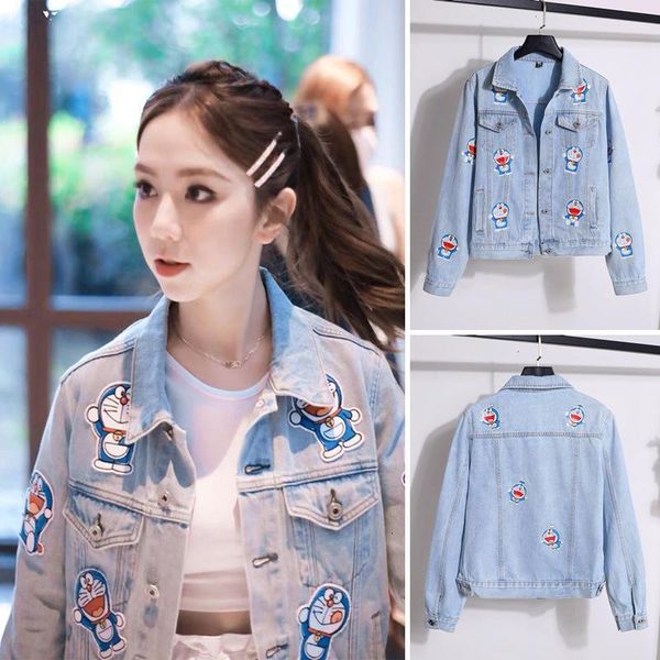 women's jackets real s of deng ziqi star with short korean denim female jacket spring and autumn style hong kong casual va14, Black;brown
women's jackets real s of deng ziqi star with short korean denim female jacket spring and autumn style hong kong casual va14, Black;brown