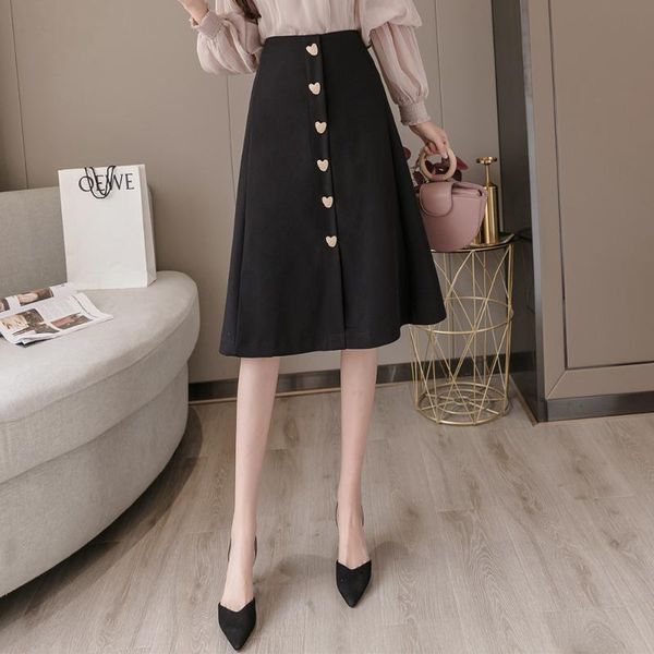 skirts womens 2021 summer women midi skirt fashion heart gold button office lady elegant high waist a line knee length, Black
skirts womens 2021 summer women midi skirt fashion heart gold button office lady elegant high waist a line knee length, Black