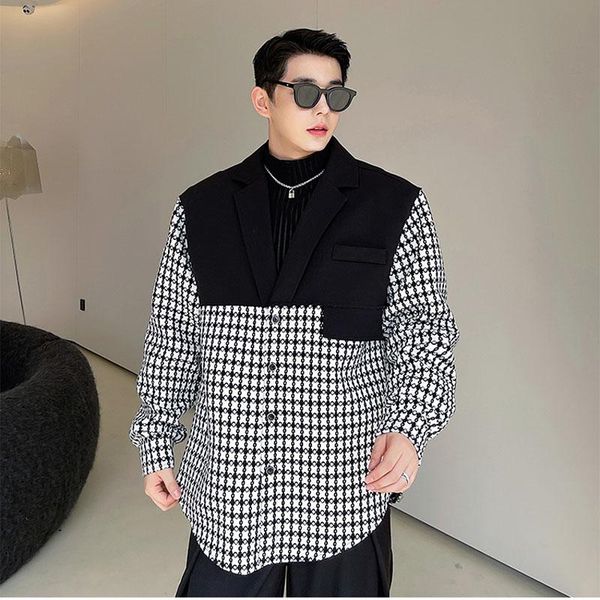 men's casual shirts men stylist korean streetwear chic long sleeve shirt jacket celebrity hipster niche loose thicken plaid cardigan, White;black
men's casual shirts men stylist korean streetwear chic long sleeve shirt jacket celebrity hipster niche loose thicken plaid cardigan, White;black