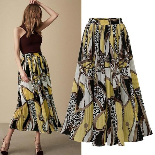 skirts plus size skirt pleated mid length high waist women big swing a- line femme ol style chiffon long, Black
skirts plus size skirt pleated mid length high waist women big swing a- line femme ol style chiffon long, Black