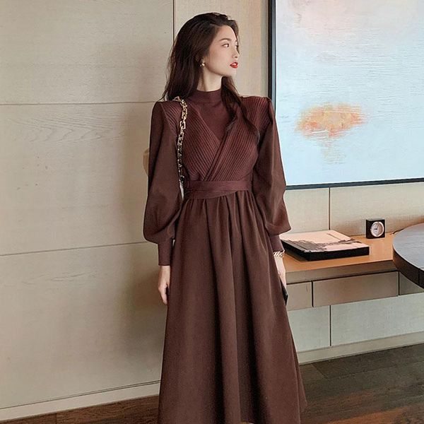 vintage dress woman knitted elegant dress female long sleeve plus size dresses for women 4xl autumn winter 2021 vestidos pph3160, Black;gray
vintage dress woman knitted elegant dress female long sleeve plus size dresses for women 4xl autumn winter 2021 vestidos pph3160, Black;gray