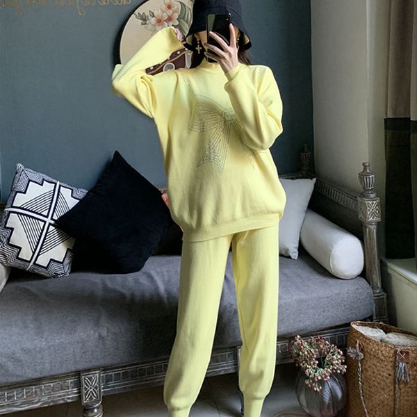 korean fashion tracksuit women knitted outfits 2pcs 5 color pullover sweater pencil pants set female loose casual knitting suit qvi4, Blue
korean fashion tracksuit women knitted outfits 2pcs 5 color pullover sweater pencil pants set female loose casual knitting suit qvi4, Blue