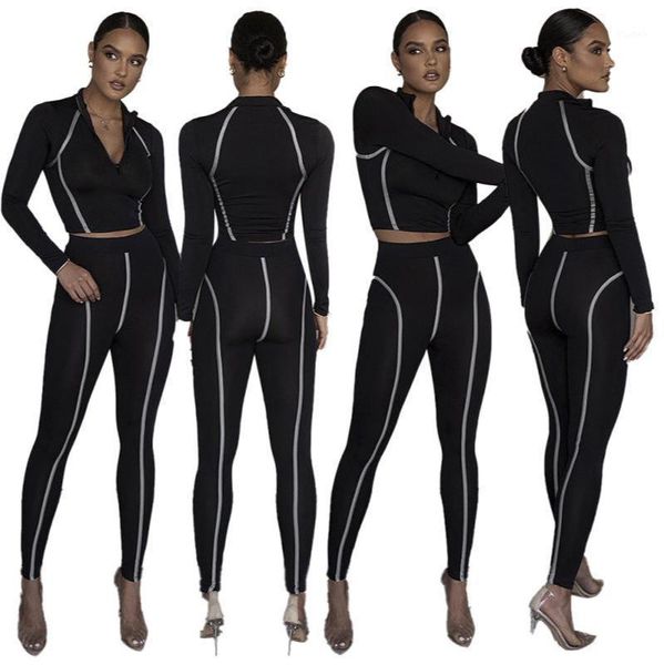 gym clothing spring and autumn women's sportswear street trendy wear black printed long sleeve trousers two-piece sports suit set1, White;black
gym clothing spring and autumn women's sportswear street trendy wear black printed long sleeve trousers two-piece sports suit set1, White;black