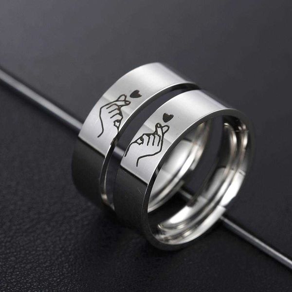ring 2021 fashion lettering stainless steel silver color romatic design heart wedding couple valentine's day anniversary gift, Golden;silver
ring 2021 fashion lettering stainless steel silver color romatic design heart wedding couple valentine's day anniversary gift, Golden;silver