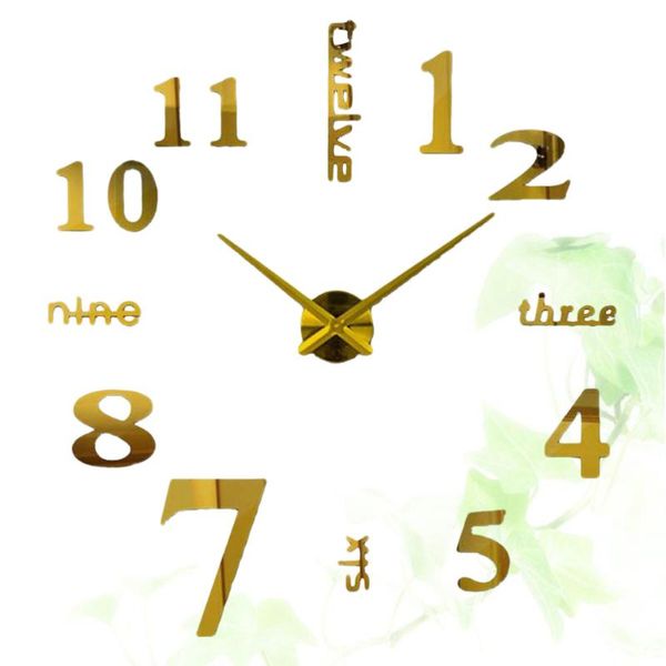 wall clocks creative numbers clock acrylic mirror surface 3d three-dimensional dyi modern brief (gold
wall clocks creative numbers clock acrylic mirror surface 3d three-dimensional dyi modern brief (gold