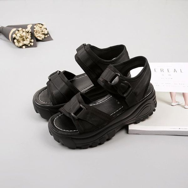 open-toed women sport sandals wedge hollow out women sandals outdoor cool platform shoes beach summer shoes new a075, Black
open-toed women sport sandals wedge hollow out women sandals outdoor cool platform shoes beach summer shoes new a075, Black