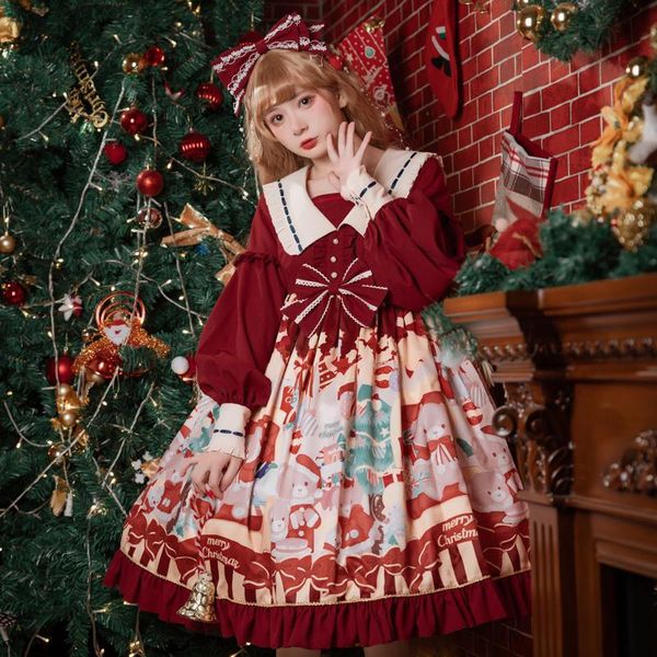 casual dresses christmas bear ~ sweet high waist long sleeve lolita dress, Black;gray
casual dresses christmas bear ~ sweet high waist long sleeve lolita dress, Black;gray