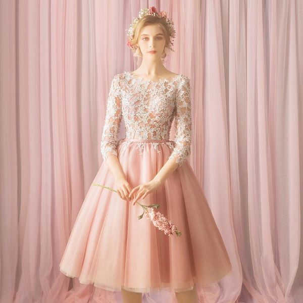 party dresses pearl pink lace cocktail half sleeves appliques knee lenght holiday birthday homecoming wedding prom gowns elegant, White;black
party dresses pearl pink lace cocktail half sleeves appliques knee lenght holiday birthday homecoming wedding prom gowns elegant, White;black