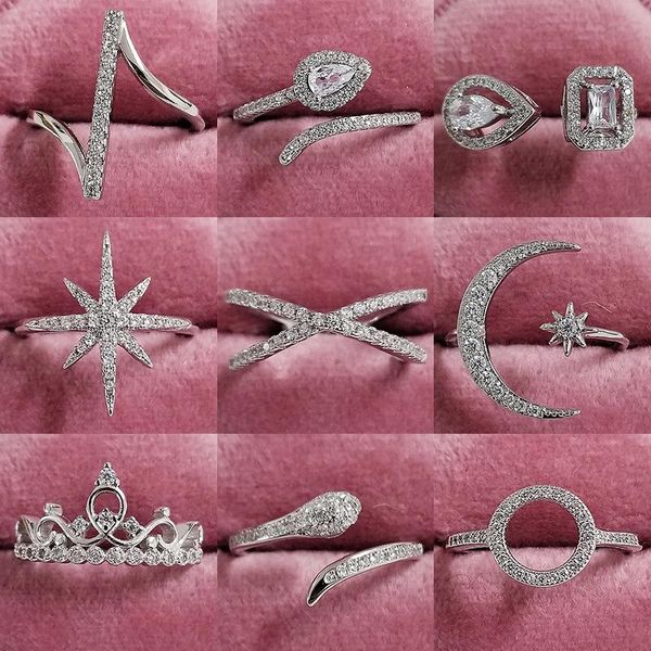cluster rings 2021 arrival snake star x 925 sterling silver trendy fashion ring finger for women girl promise valentine's day gift r550, Golden;silver
cluster rings 2021 arrival snake star x 925 sterling silver trendy fashion ring finger for women girl promise valentine's day gift r550, Golden;silver