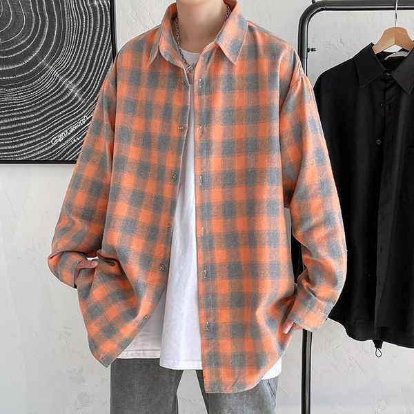 men's casual shirts 2021 fashion spring plaid flannel man long sleeve fit styles men jacket cardigan shirt, White;black
men's casual shirts 2021 fashion spring plaid flannel man long sleeve fit styles men jacket cardigan shirt, White;black
