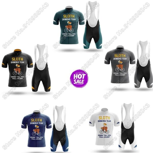 racing sets men 2021 sloth drink cycling jersey set summer clothing road bike shirts suit bicycle bib shorts mtb ropa maillot, Black;blue
racing sets men 2021 sloth drink cycling jersey set summer clothing road bike shirts suit bicycle bib shorts mtb ropa maillot, Black;blue