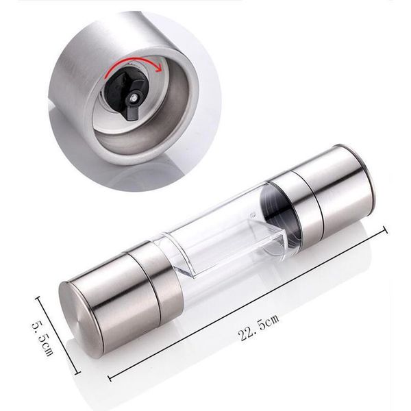 2 in 1 stainless steel manual salt pepper mill grinder seasoning grinding shaker practical home kitchen produc jllsdj
2 in 1 stainless steel manual salt pepper mill grinder seasoning grinding shaker practical home kitchen produc jllsdj