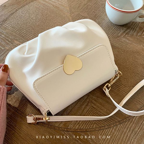 niche new small peach fashion design 2021 fold heart buckle bag round shoulder arm cloud crossbody cinwj
niche new small peach fashion design 2021 fold heart buckle bag round shoulder arm cloud crossbody cinwj