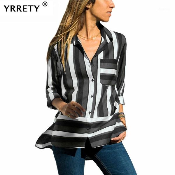 women blouses long sleeve solid v-neck chiffon blouse female work wear shirts striped pocket plus size women's, White
women blouses long sleeve solid v-neck chiffon blouse female work wear shirts striped pocket plus size women's, White