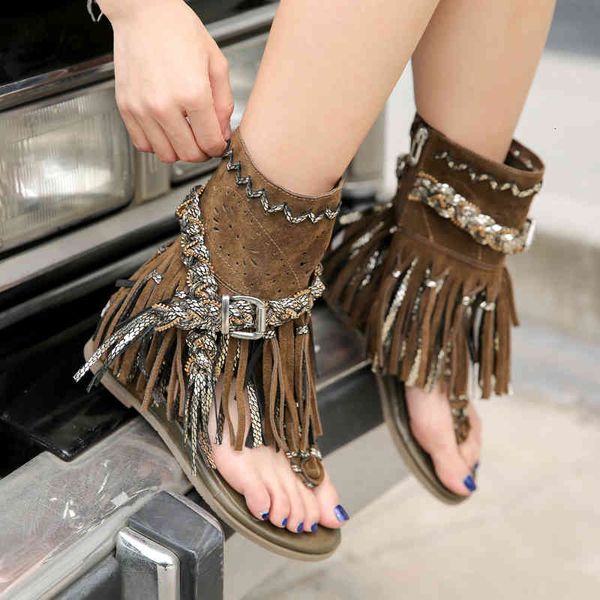 dress shoes retro fringed women gladiator sandals genuine leather height increasing flip flops tassels summer casual woman jw4k, Black
dress shoes retro fringed women gladiator sandals genuine leather height increasing flip flops tassels summer casual woman jw4k, Black
