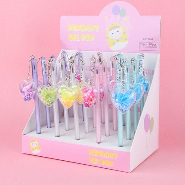 gel pens 20 pcs/lot ceative heart pendant pen cute 0.5mm black ink signature promotional gift office school supplies
gel pens 20 pcs/lot ceative heart pendant pen cute 0.5mm black ink signature promotional gift office school supplies