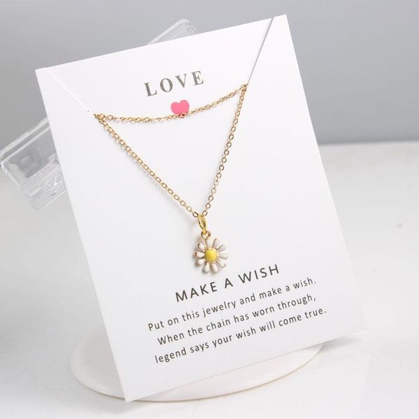 pendant necklaces sunflower for women wish card link chain fashion jewelry gift necklace, Silver
pendant necklaces sunflower for women wish card link chain fashion jewelry gift necklace, Silver