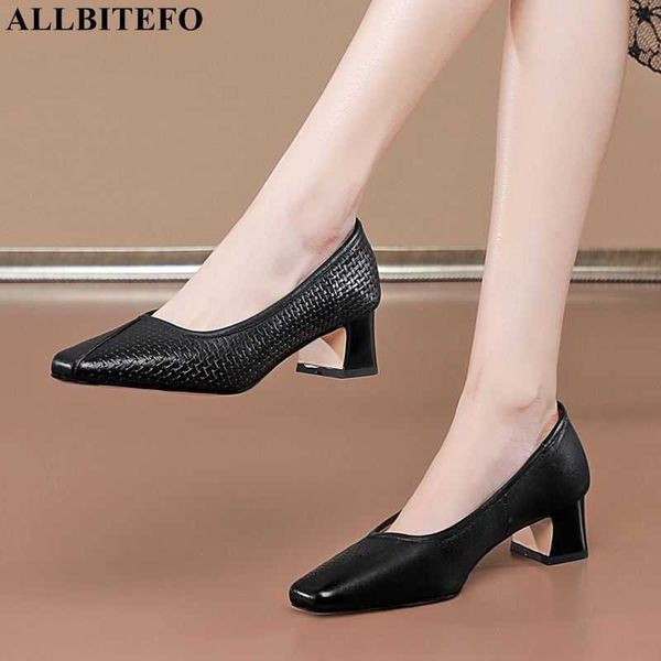 allbitefo weave texture soft genuine leather women high heels thick heel fashion women heels shoes pumps basic walking shoes 210611, Black
allbitefo weave texture soft genuine leather women high heels thick heel fashion women heels shoes pumps basic walking shoes 210611, Black