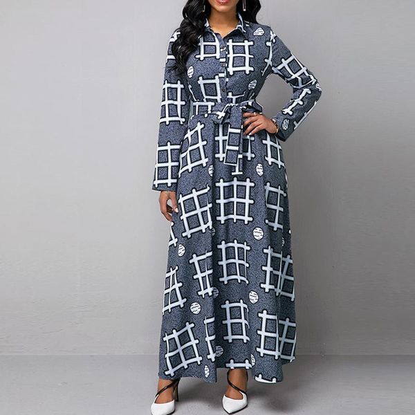casual dresses oten plus size 5xl women vintage print button shirt dress autumn long sleeve lapel collar a line belt maxi vestidos, Black;gray
casual dresses oten plus size 5xl women vintage print button shirt dress autumn long sleeve lapel collar a line belt maxi vestidos, Black;gray