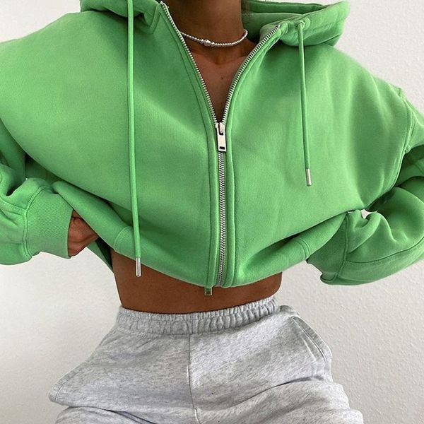 women's jackets 2021 autumn jacket green long sleeve fashion hooded zipper hoodies coat for women outwear elegant lady street wear, Black;brown
women's jackets 2021 autumn jacket green long sleeve fashion hooded zipper hoodies coat for women outwear elegant lady street wear, Black;brown