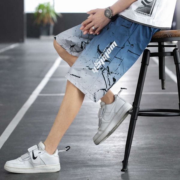 summer men's shorts personalized printing korean beach pants elastic rope loose sports blue casual, White;black
summer men's shorts personalized printing korean beach pants elastic rope loose sports blue casual, White;black