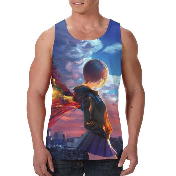 mens tank shirt gym fitness vest sleeveless tokyo ghoul male casual bodybuilding sports man workout clothes, White;black
mens tank shirt gym fitness vest sleeveless tokyo ghoul male casual bodybuilding sports man workout clothes, White;black