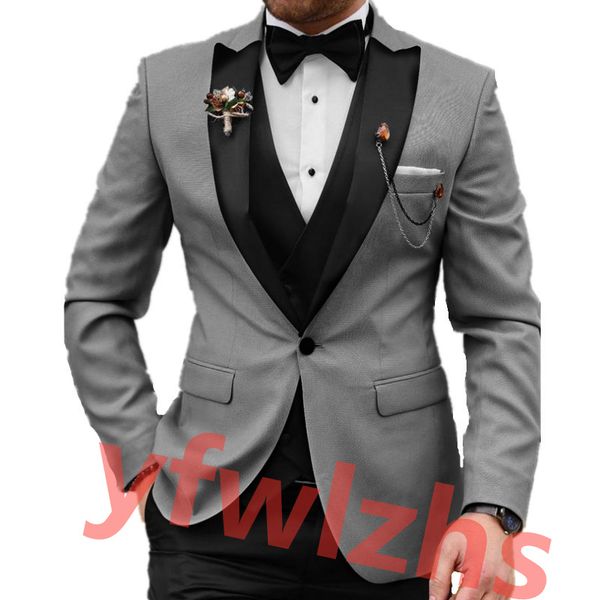 new style one button handsome peak lapel groom tuxedos men suits wedding/prom/dinner man blazer(jacket+pants+tie+vest) w763, Black;gray
new style one button handsome peak lapel groom tuxedos men suits wedding/prom/dinner man blazer(jacket+pants+tie+vest) w763, Black;gray