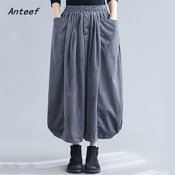 corduroy plus size vintage high waist clothes autumn winter casual loose long skirts womens skirt women streetwear 210311, Black
corduroy plus size vintage high waist clothes autumn winter casual loose long skirts womens skirt women streetwear 210311, Black